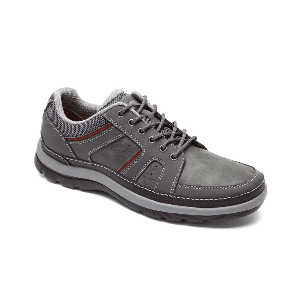 Zapatillas Rockport Hombre Mexico - Get Your Kicks Mudguard Blucher Grises Oscuro - RTFAL5104